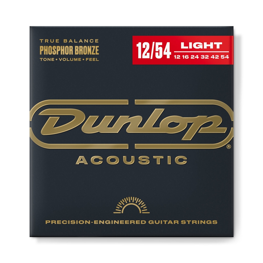 Dunlop DAP1254 Acoustic Phosphor Bronze, Light Set/6