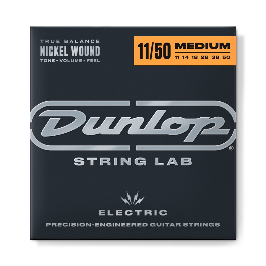 DUNLOP DEN1150 NICKEL PLATED STEEL, MEDIUM HEAVY, SET/6 DUNLOP DEN1150 NICKEL PLATED STEEL, MEDIUM HEAVY, SET/6