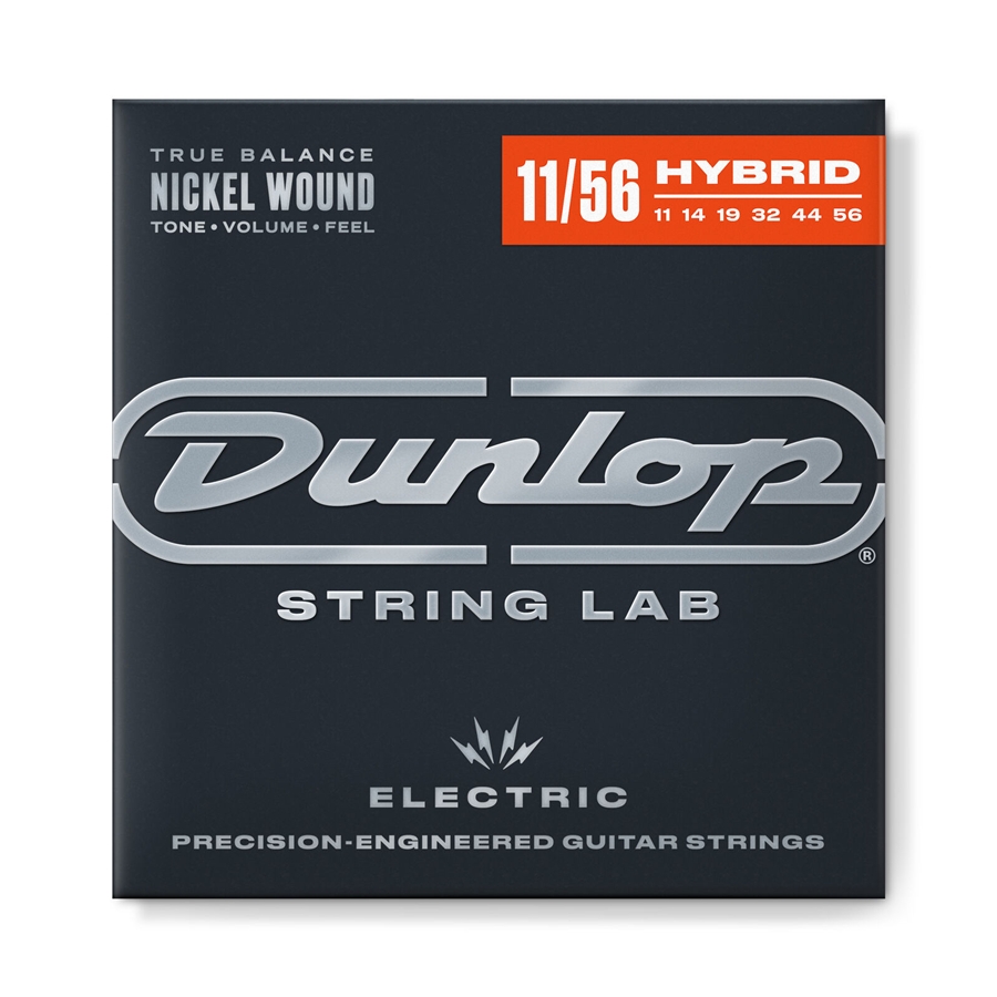 Dunlop DEN1156 Nickel Plated Steel, Med-Extra Heavy, Set/6