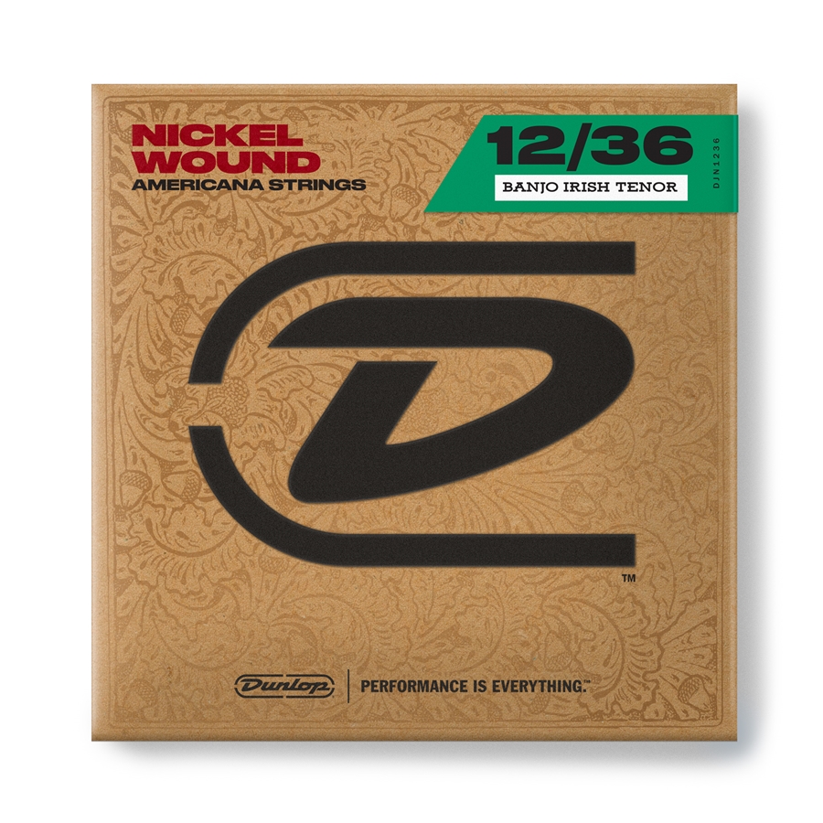 DUNLOP DJN1236 BANJO NICKEL WOUND, IRISH SET/4 DUNLOP DJN1236 BANJO NICKEL WOUND, IRISH SET/4