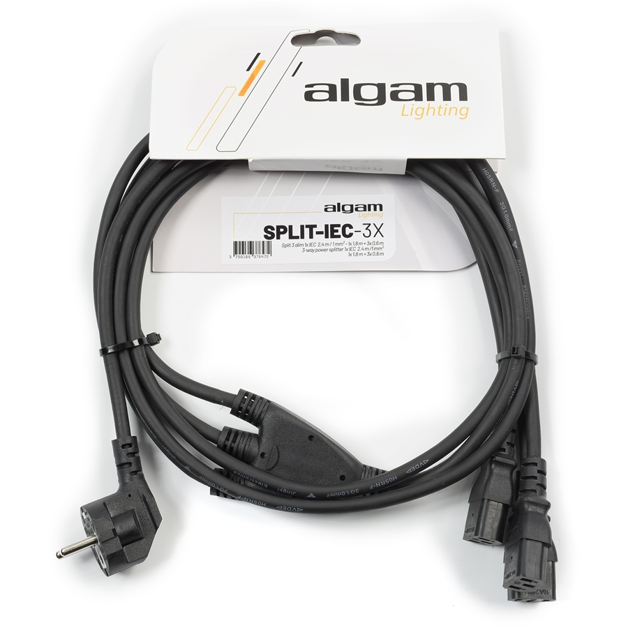 Algam Lighting SPLIT-IEC-3X Cavo Alimentazione 2,4mt