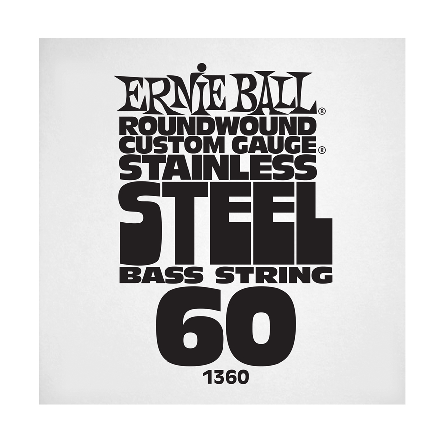ERNIE BALL 1360 STAINLESS STEEL WOUND BASS .060 ERNIE BALL 1360 STAINLESS STEEL WOUND BASS .060