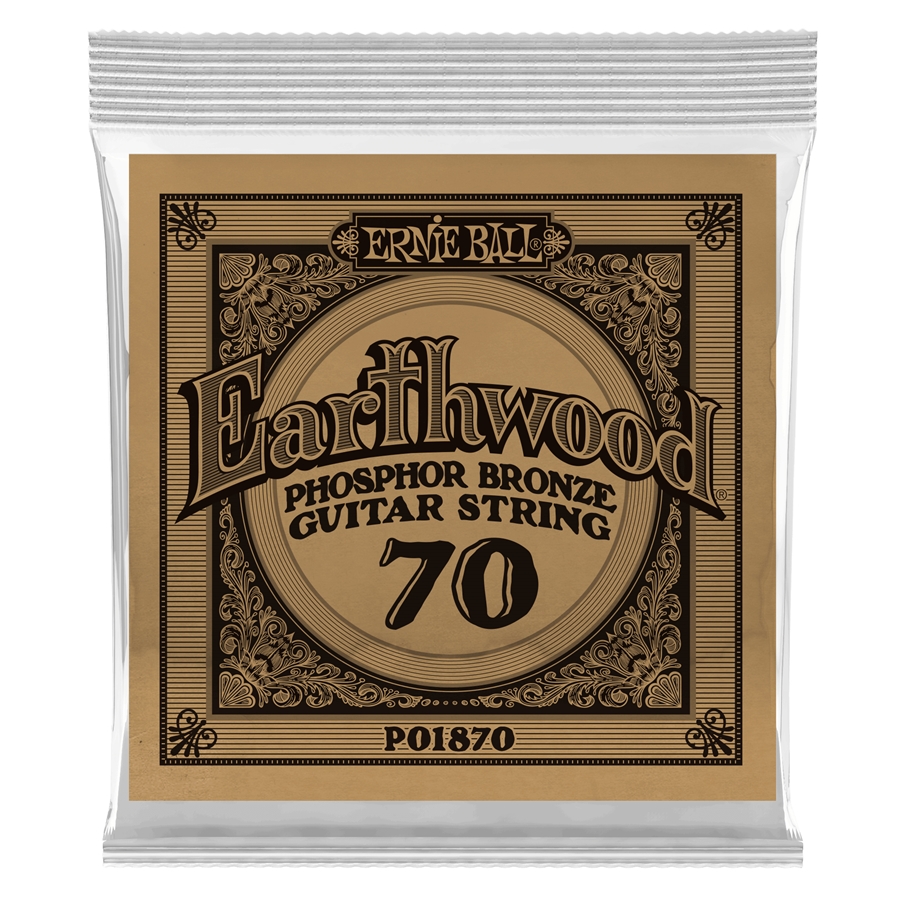 ERNIE BALL 1870 EARTHWOOD PHOSPOR BRONZE .070 ERNIE BALL 1870 EARTHWOOD PHOSPOR BRONZE .070