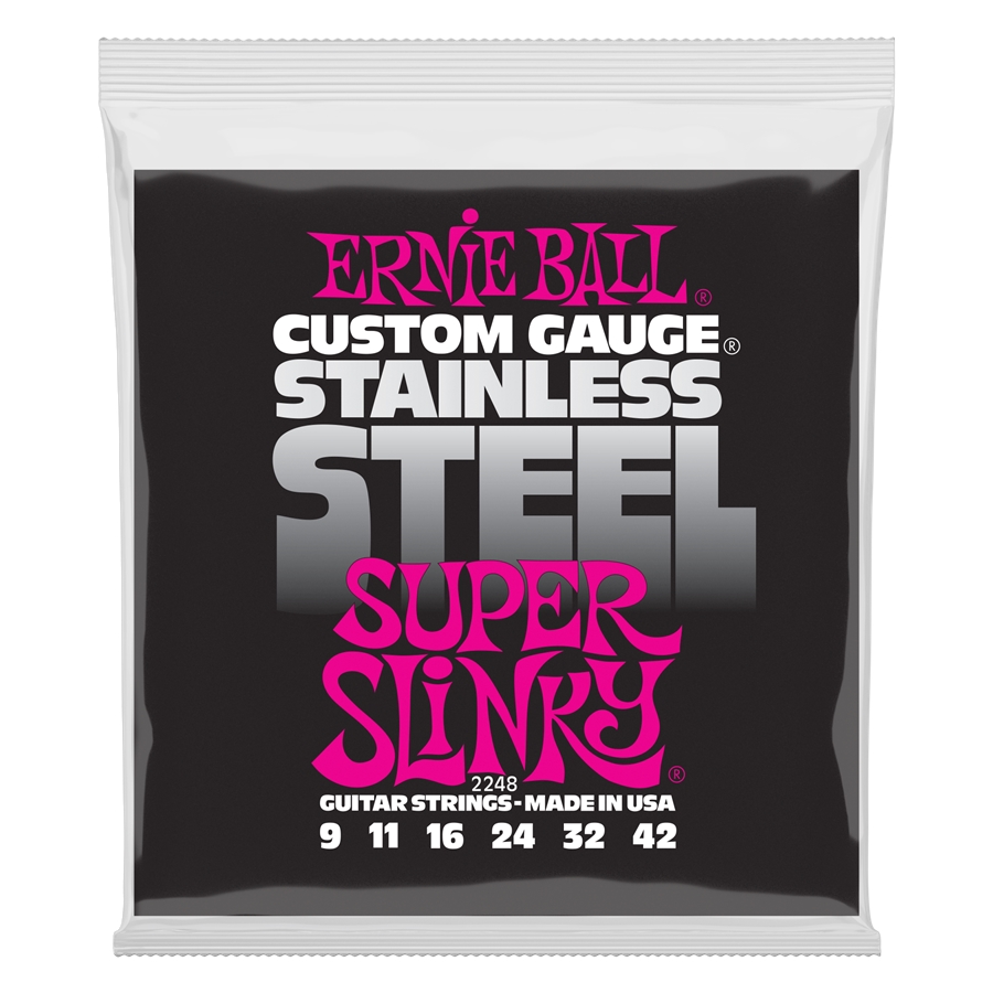Ernie Ball 2248 Stainless Steel Super Slinky 9-42