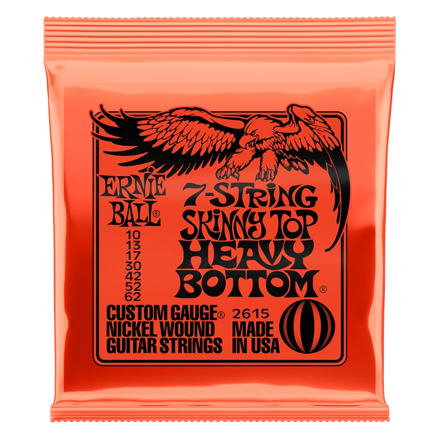 Ernie Ball 2615 Nickel Wound Skinny Top Heavy Bottom 7 Slinky 10-62