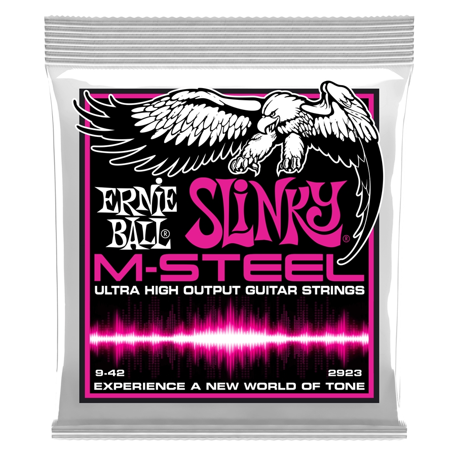 ERNIE BALL 2923 M-STEEL SUPER SLINKY 9-42 ERNIE BALL 2923 M-STEEL SUPER SLINKY 9-42