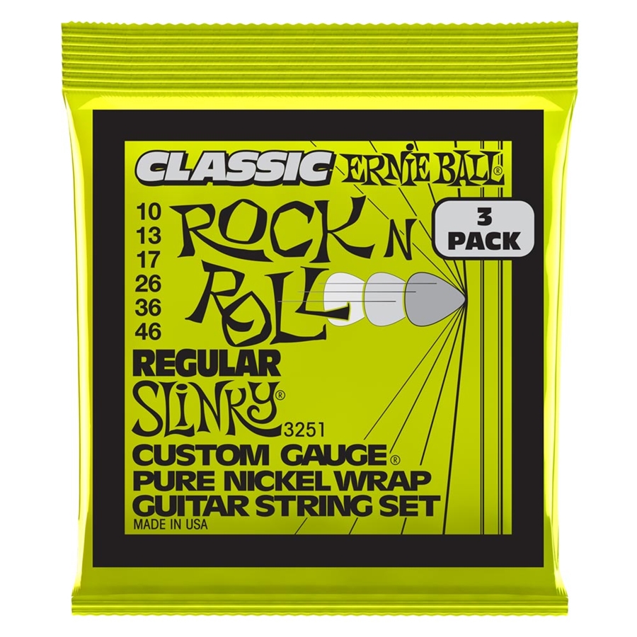 Ernie Ball 3251 Regular Slinky Clas RnR Pk 10 46