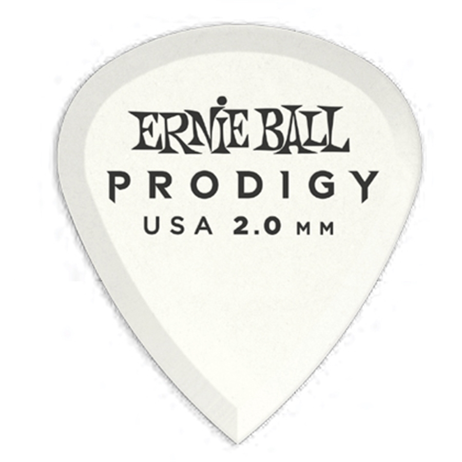 Ernie Ball 9203 Plettri Prodigy Mini White 2,0 mm Busta da 6