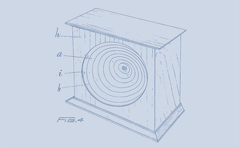 Disegno dalla domanda di brevetto originale di Eric Mackintosh