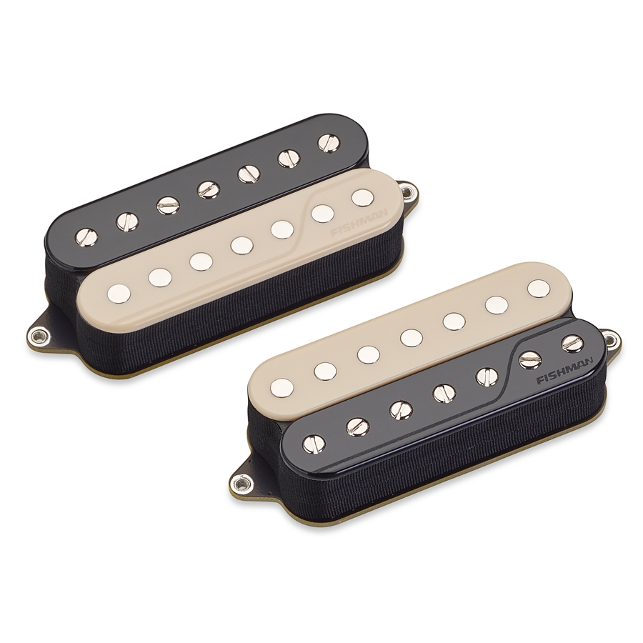 FISHMAN FLUENCE OPEN CORE CLASSIC HUMBUCKER SET/2 7 CORDE REVERSE ZEBRA