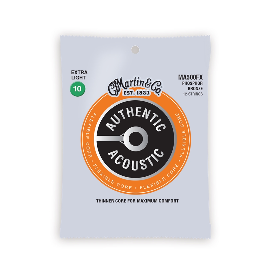 Martin & Co. MA500FX Authentic Flexible Core Medium Phosphor Bronze 13-56