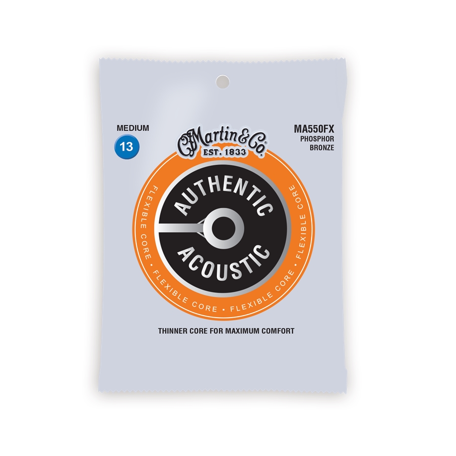 Martin & Co. MA550FX Authentic Flexible Core Medium Phosphor Bronze 13-56