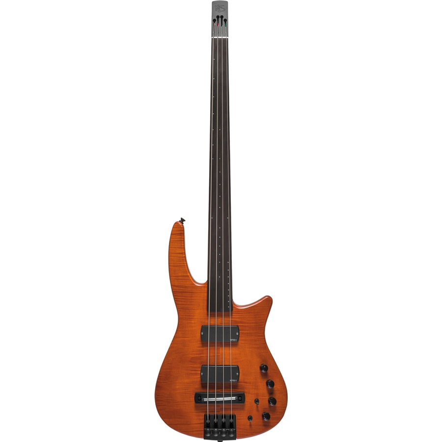 NS DESIGN CR4 RADIUS BASS 4 FRETLESS AMBER SATIN NS DESIGN CR4 RADIUS BASS 4 FRETLESS AMBER SATIN