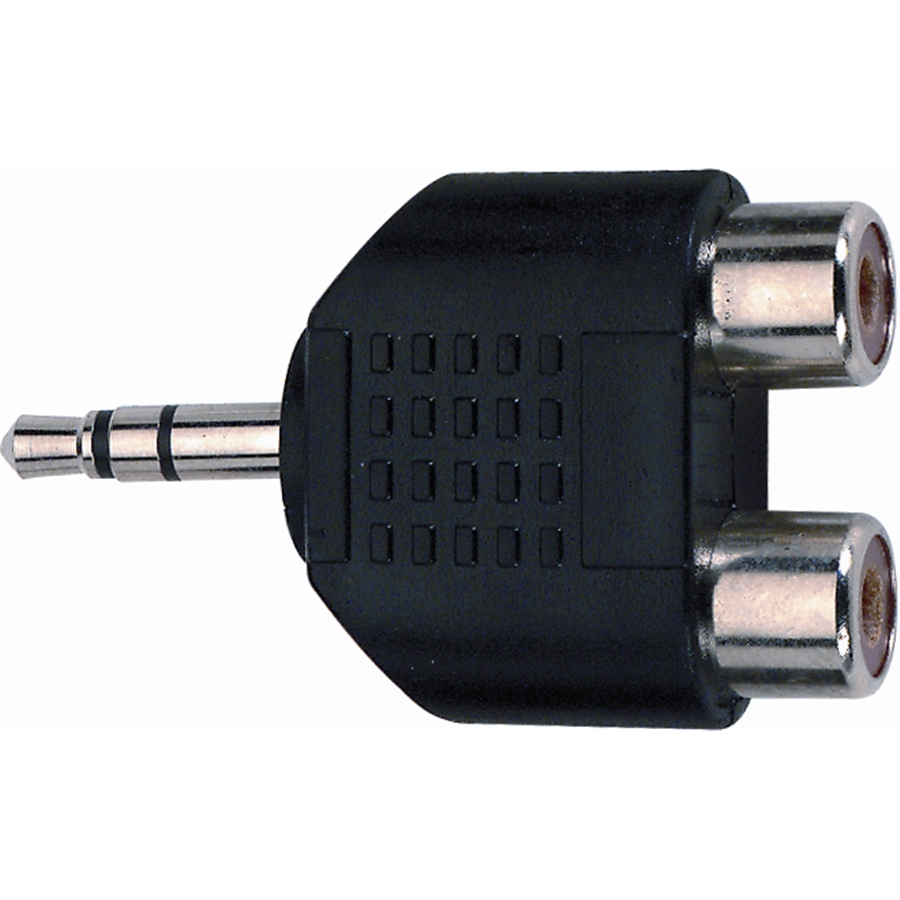 QUIK LOK AD/273 ADATTATORE MINIJACK TRS STEREO 3.5/2X PRESA PHONO RCA QUIK LOK AD/273 ADATTATORE MINIJACK TRS STEREO 3.5/2X PRESA PHONO RCA