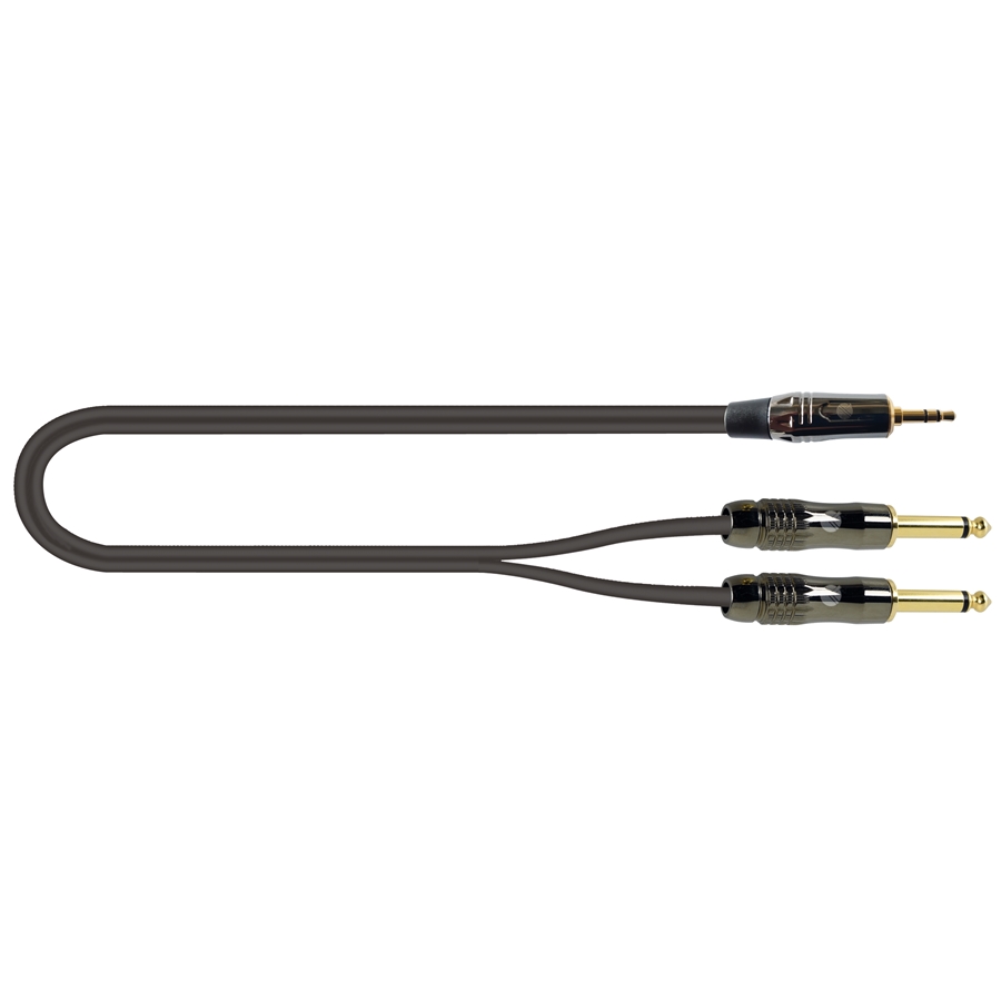 QUIK LOK ITST/J352J-2 CAVO MINIJACK 3.5 TRS STEREO / 2X JACK 6.3 TS MONO 2 MT QUIK LOK ITST/J352J-2 CAVO MINIJACK 3.5 TRS STEREO / 2X JACK 6.3 TS MONO 2 MT