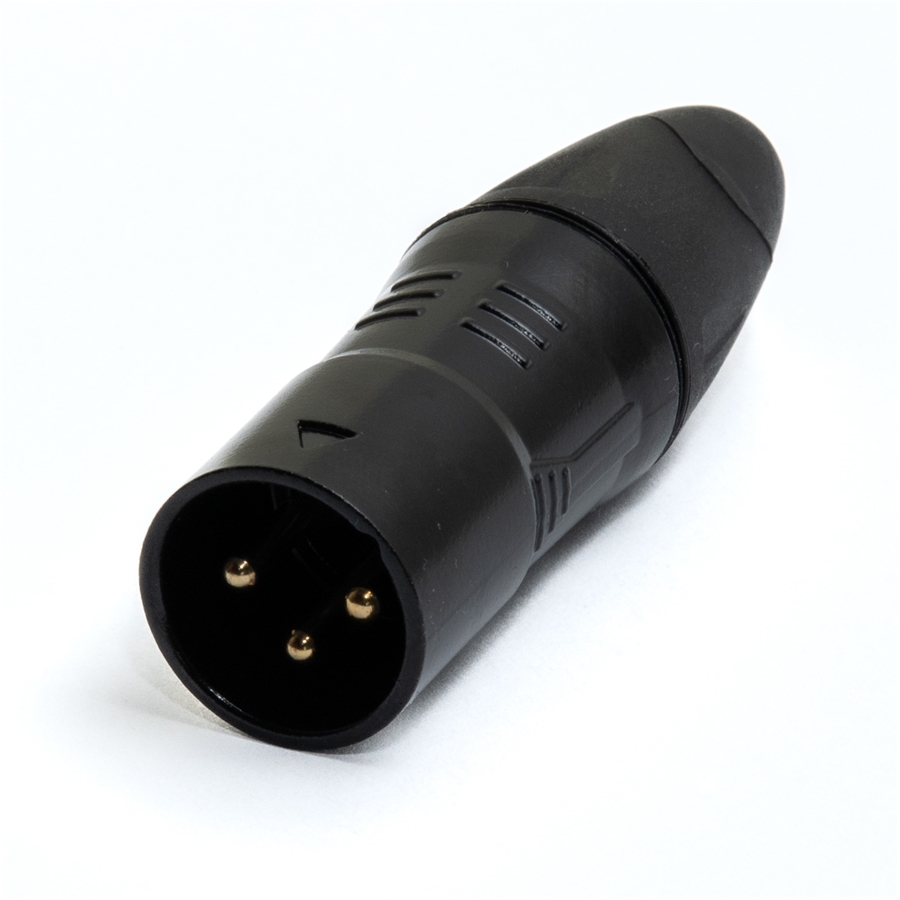 QUIK LOK J/XLR-M-B XLR MASCHIO BLACK SERIE JUST QUIK LOK J/XLR-M-B XLR MASCHIO BLACK SERIE JUST
