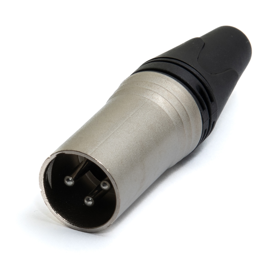 QUIK LOK J/XLR-M-S XLR MASCHIO SILVER SERIE JUST QUIK LOK J/XLR-M-S XLR MASCHIO SILVER SERIE JUST