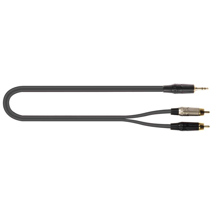 QUIK LOK JUST/J352RCA-3 CAVO MINIJACK 3.5 TRS STEREO / 2X SPINA PHONO RCA 3 MT QUIK LOK JUST/J352RCA-3 CAVO MINIJACK 3.5 TRS STEREO / 2X SPINA PHONO RCA 3 MT