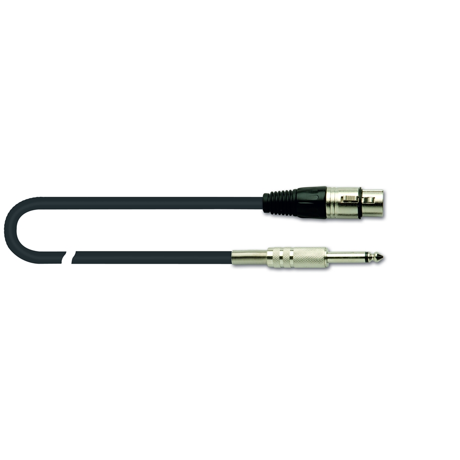 QUIK LOK MX/777-3 CANNON XLR FEMMINA / JACK 6.3 TS MONO 3 MT QUIK LOK MX/777-3 CANNON XLR FEMMINA / JACK 6.3 TS MONO 3 MT