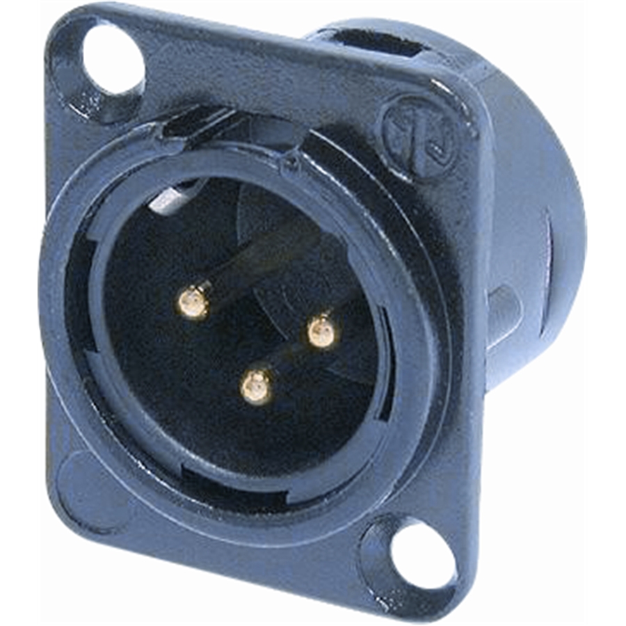 QUIK LOK NC/353 GD XLR 3 POLI MASCHIO NEUTRIK (NC3MD-L-B-1) QUIK LOK NC/353 GD XLR 3 POLI MASCHIO NEUTRIK (NC3MD-L-B-1)