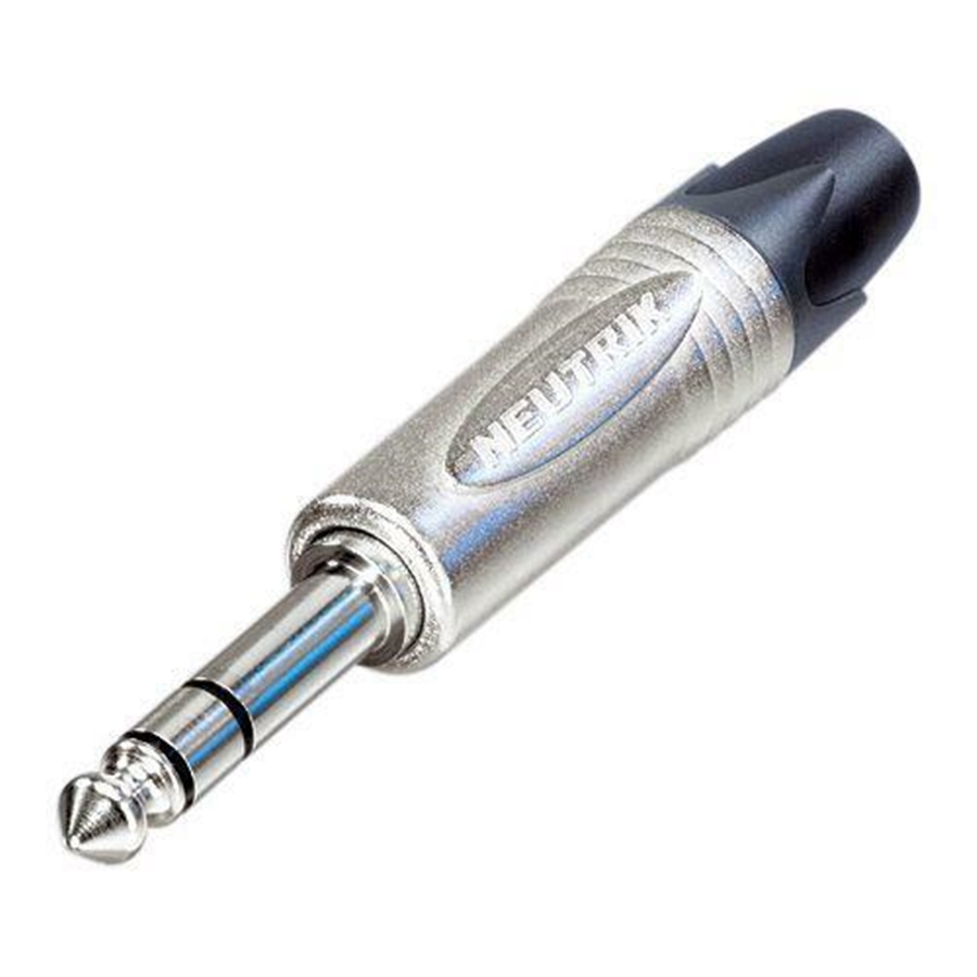 QUIK LOK NC/369 JACK TRS STEREO 6.3 NEUTRIK (NP3X) QUIK LOK NC/369 JACK TRS STEREO 6.3 NEUTRIK (NP3X)