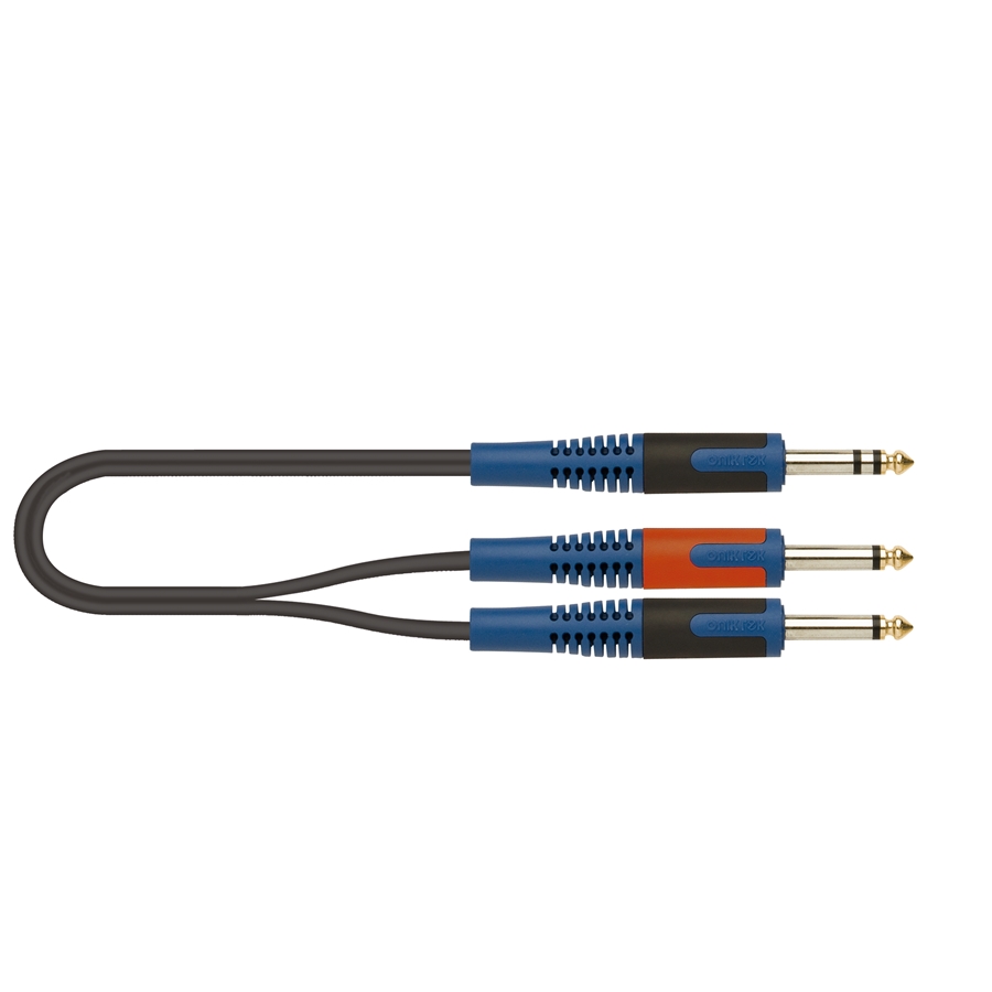 QUIK LOK RKSA/100-2 JACK TRS STEREO 6.3 / 2X JACK TS MONO 6.3 2 MT QUIK LOK RKSA/100-2 JACK TRS STEREO 6.3 / 2X JACK TS MONO 6.3 2 MT