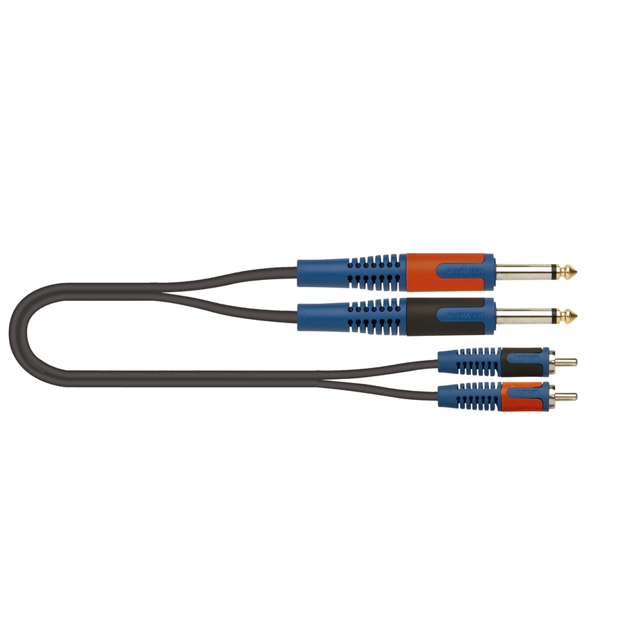 QUIK LOK RKSA/130-5 2X JACK TS MONO 6.3 / 2X SPINA PHONO RCA 5 MT QUIK LOK RKSA/130-5 2X JACK TS MONO 6.3 / 2X SPINA PHONO RCA 5 MT