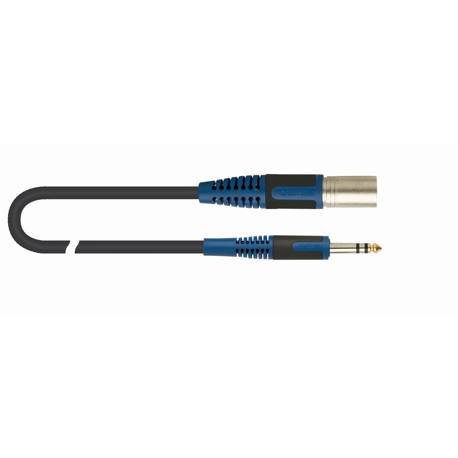 QUIK LOK RKSM/344-5 CANNON XLR MASCHIO / JACK TRS STEREO 6.3 5 MT QUIK LOK RKSM/344-5 CANNON XLR MASCHIO / JACK TRS STEREO 6.3 5 MT