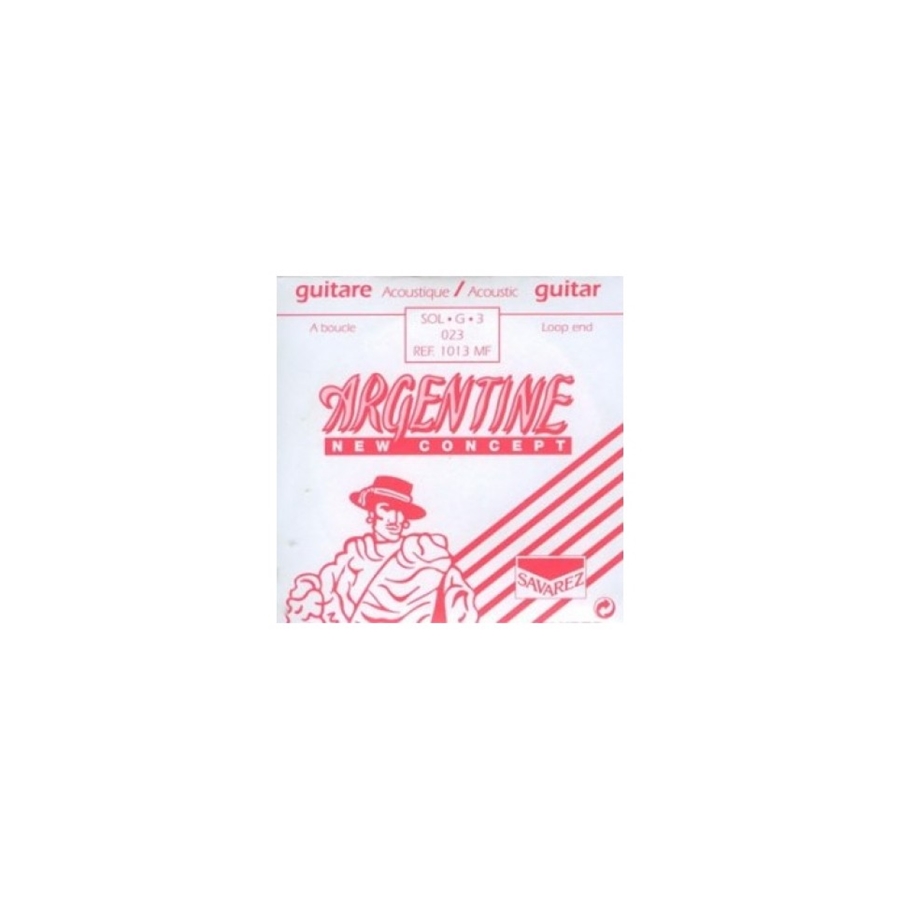 Argentine 1013MF Corda singola SOL-3 Avvolta in Acciaio Loop End Chitarra Gypsy