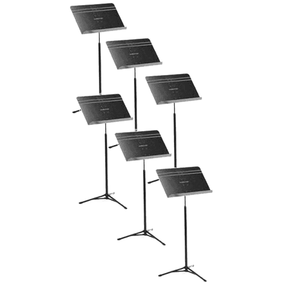 MANHASSET 5206 LEGGIO DA ORCHESTRA NERO PIEGHEVOLE SET DA 6