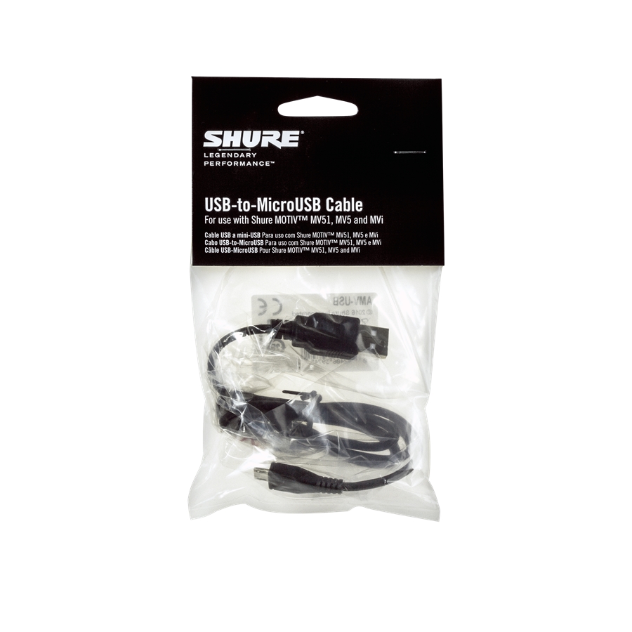 SHURE AMV-USB CAVO MICROUSB B/USB A SHURE AMV-USB CAVO MICROUSB B/USB A