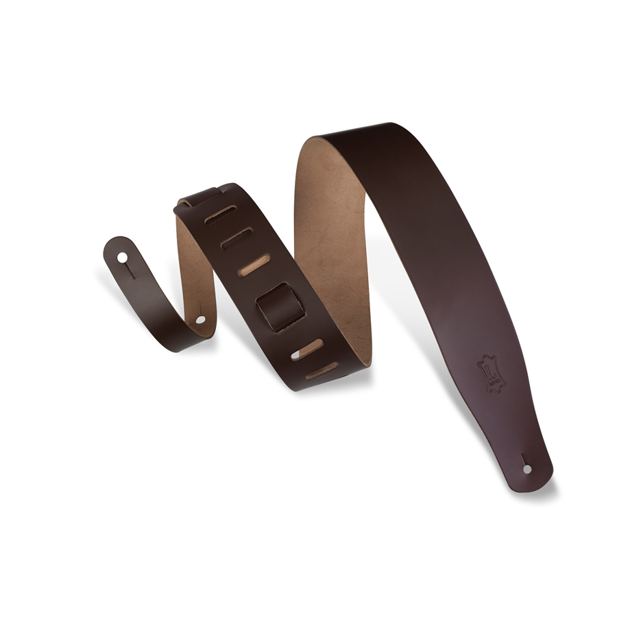 Levy's M26-DBR Tracolla in pelle conciata al cromo Dark Brown 2 1/2"