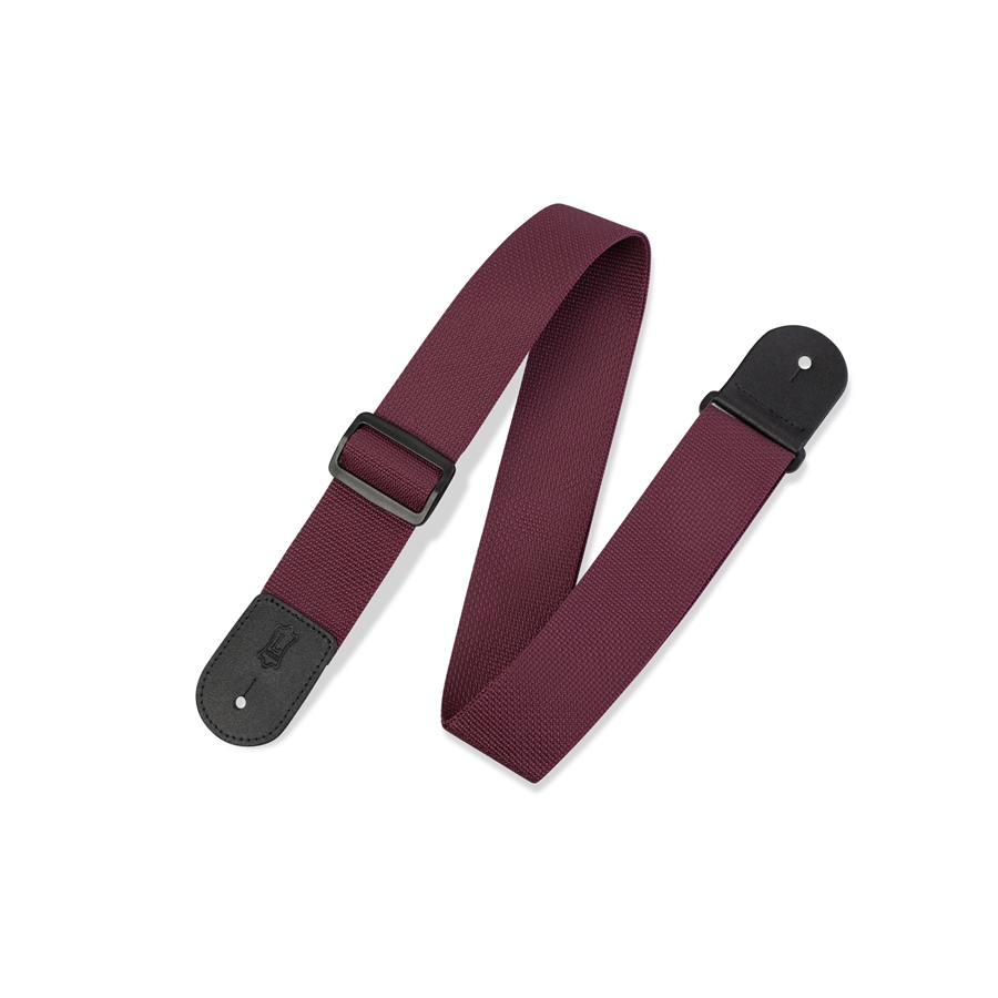 Levy's M8POLY-BRG Tracolla in polipropilene Burgundy 2"