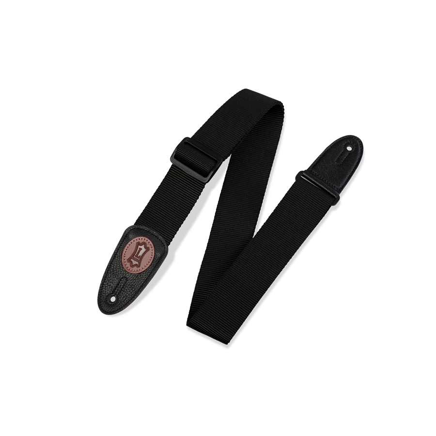 Levy's MSS8-BLK Tracolla in polipropilene Black & Walnut 2"