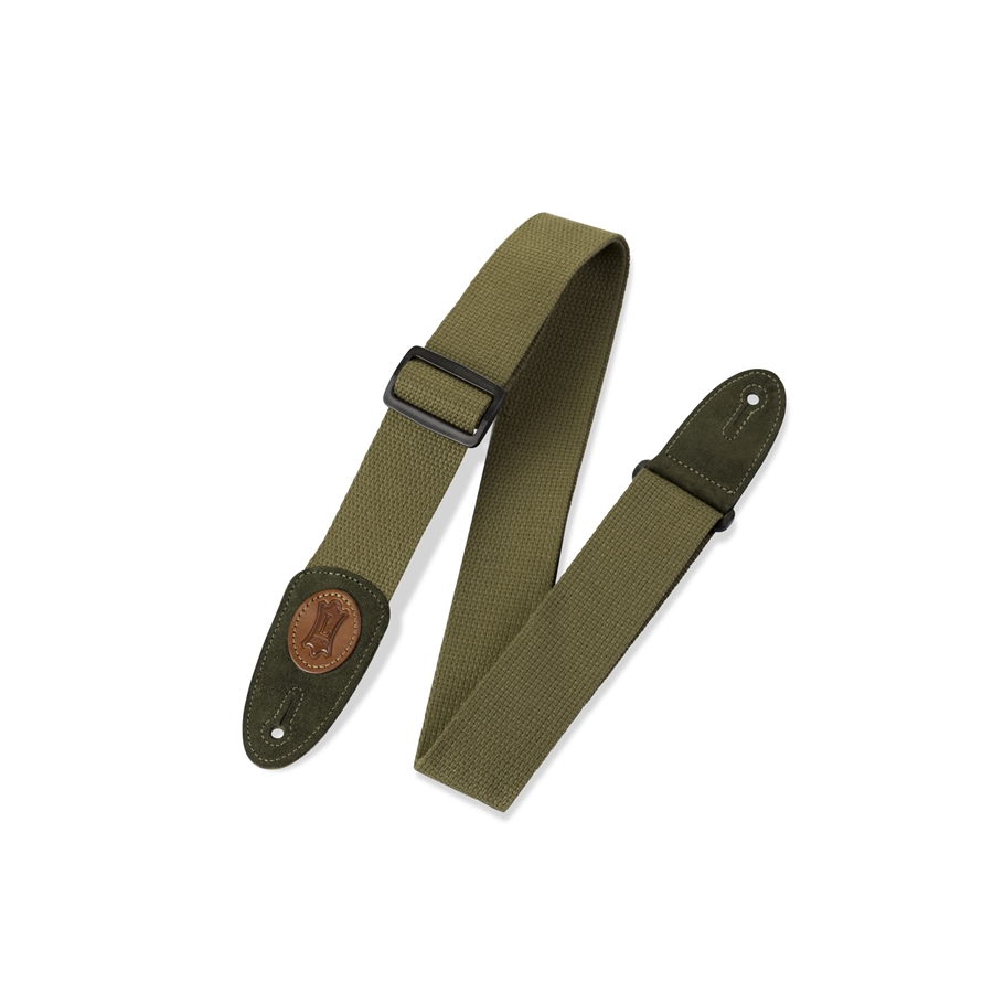 Levy's MSSC8-GRN Tracolla in cotone Green 2"