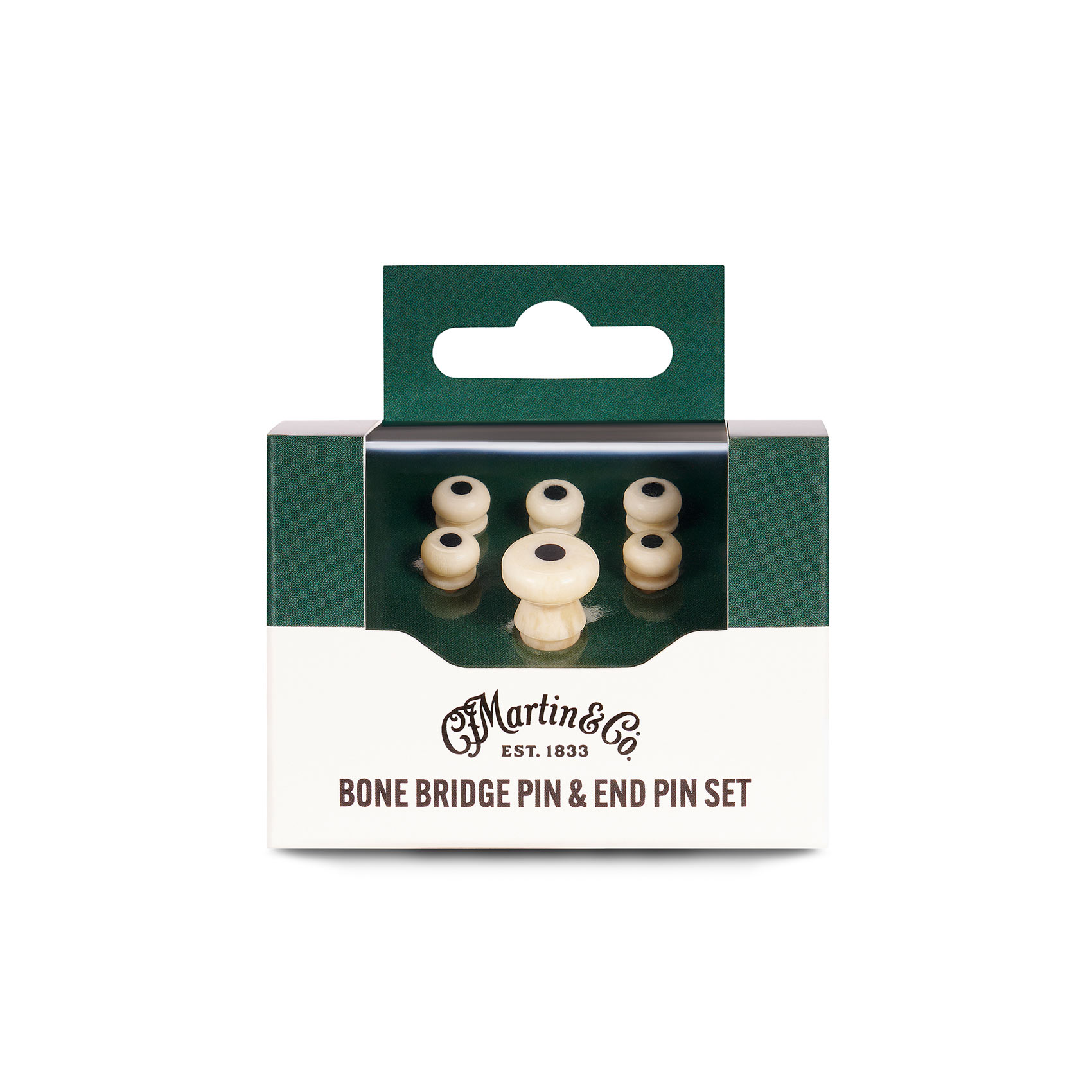 MARTIN 18APP0027 BONE BRIDGE PINS BLACK INLAY