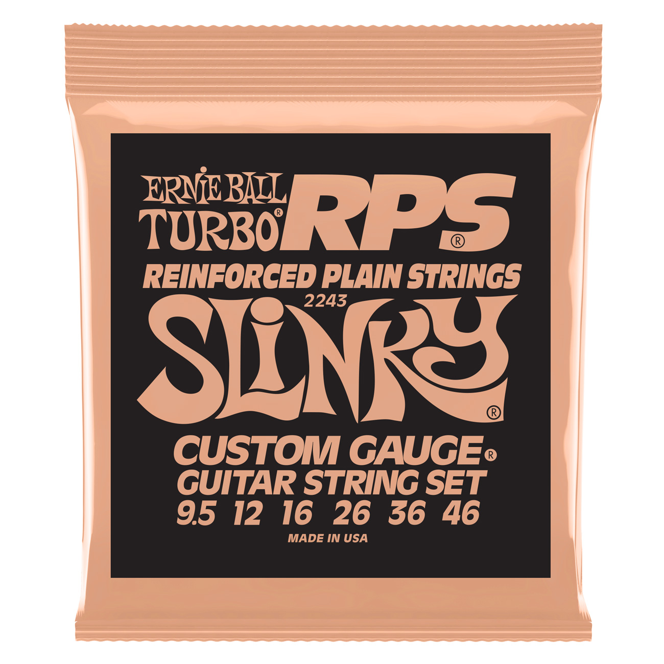 ERNIE BALL 2243 RPS NICKEL WOUND TURBO SLINKY 9.5-46 ERNIE BALL 2243 RPS NICKEL WOUND TURBO SLINKY 9.5-46