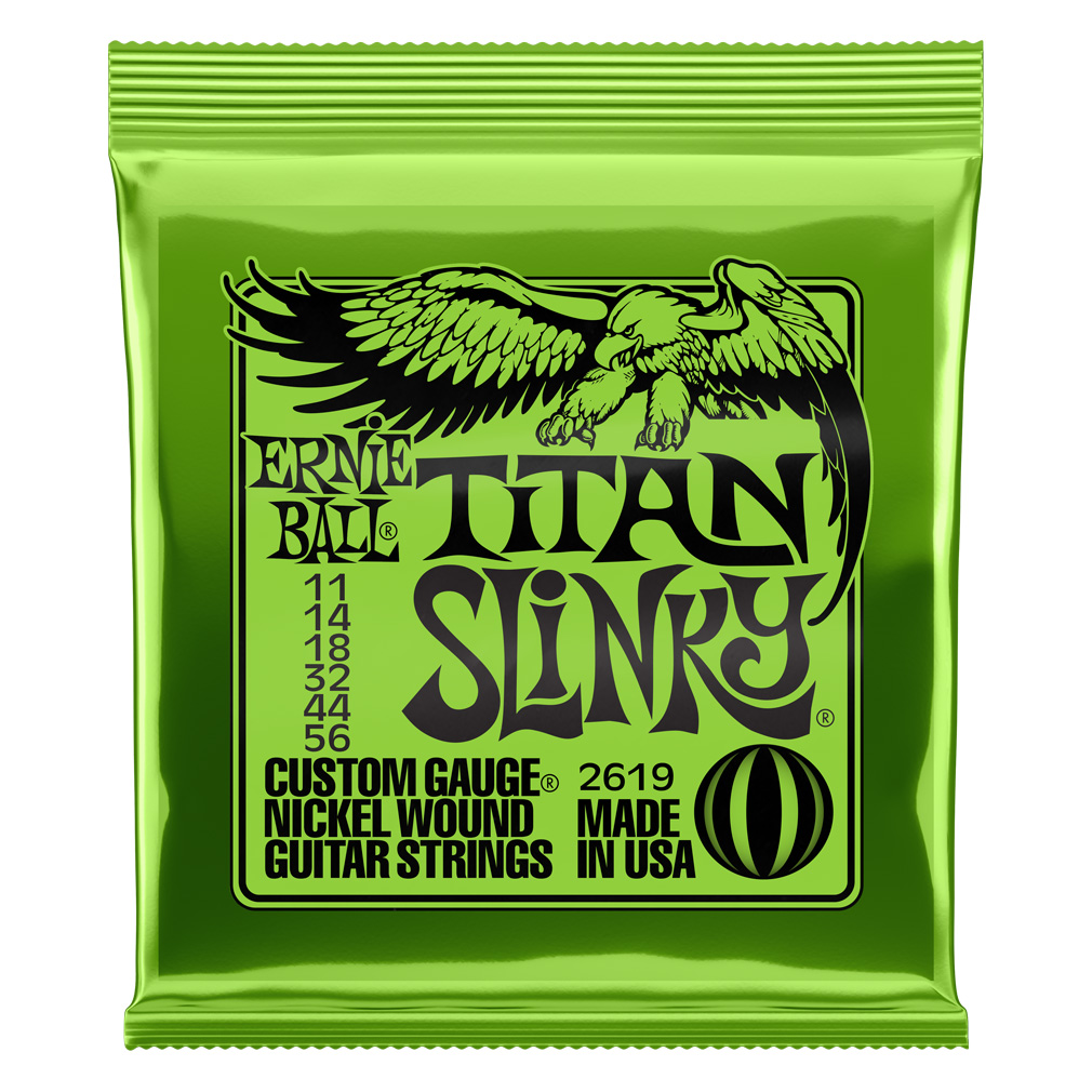 ERNIE BALL 2619 NICKEL WOUND TITAN SLINKY 11-56 ERNIE BALL 2619 NICKEL WOUND TITAN SLINKY 11-56