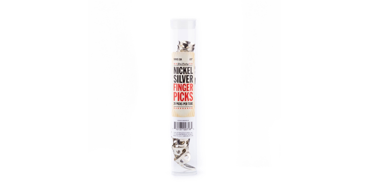 DUNLOP 33R N/S FINGER .025 - TUBO 20 PLETTRI DUNLOP 33R N/S FINGER .025 - TUBO 20 PLETTRI