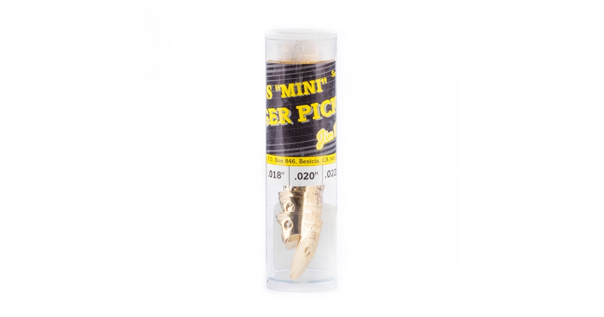 DUNLOP 371R BRASS MINI FINGER .015 - TUBO 20 PLETTRI DUNLOP 371R BRASS MINI FINGER .015 - TUBO 20 PLETTRI
