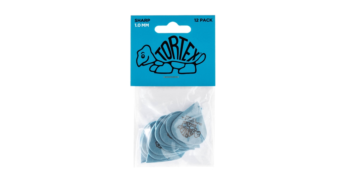 DUNLOP 412P1.0 TORTEX SHARP BLUE DUNLOP 412P1.0 TORTEX SHARP BLUE