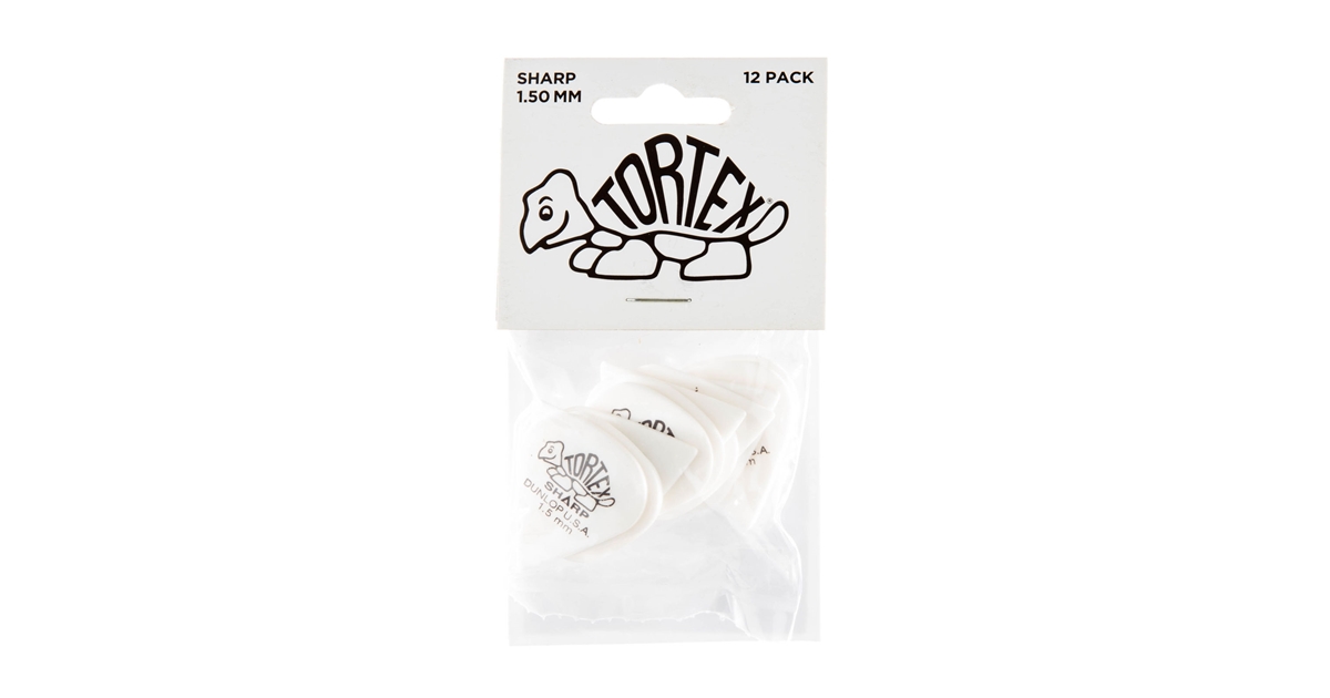 DUNLOP 412P1.5 TORTEX SHARP WHITE DUNLOP 412P1.5 TORTEX SHARP WHITE