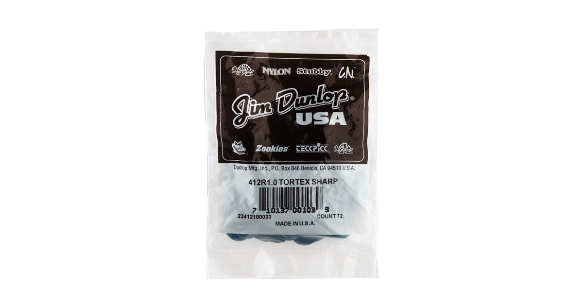DUNLOP 412R1.0 TORTEX SHARP BLUE DUNLOP 412R1.0 TORTEX SHARP BLUE