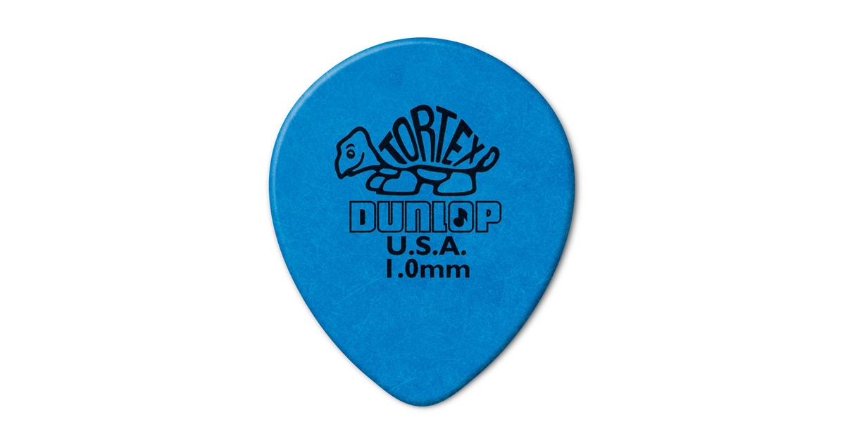 DUNLOP 413R TORTEX TEAR DROP BLUE 1.0 DUNLOP 413R TORTEX TEAR DROP BLUE 1.0