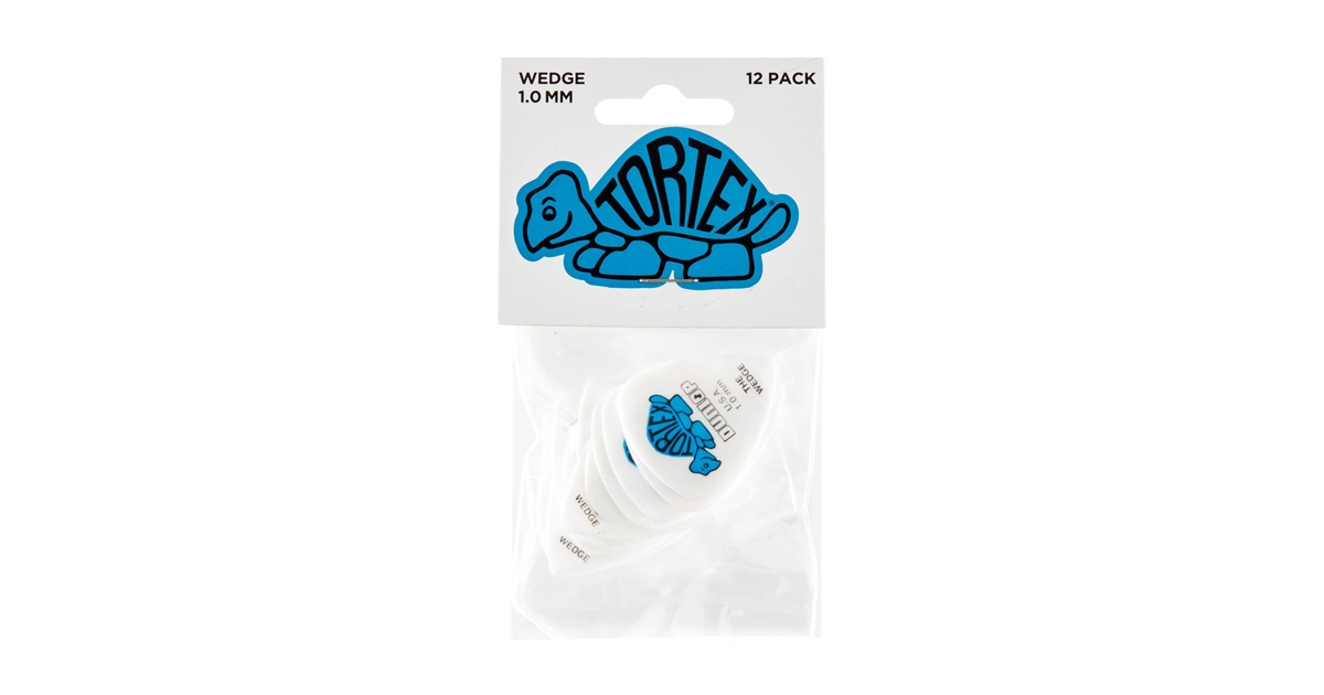 DUNLOP 424P TORTEX WEDGE BLUE 1.0 DUNLOP 424P TORTEX WEDGE BLUE 1.0
