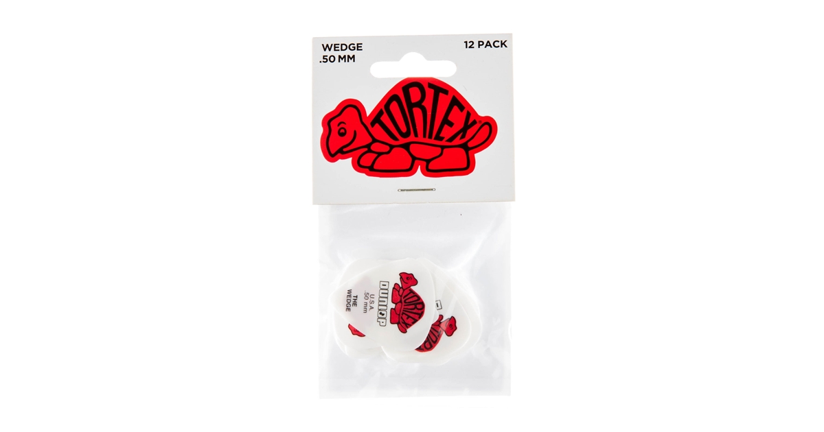 DUNLOP 424P TORTEX WEDGE RED .50 DUNLOP 424P TORTEX WEDGE RED .50