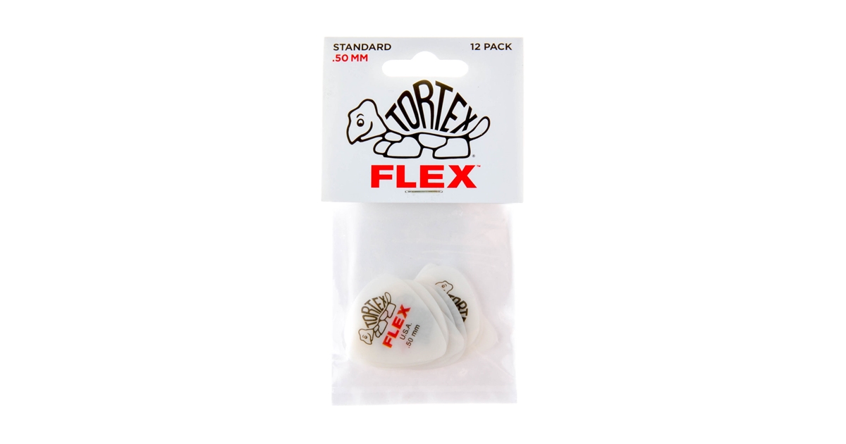 Dunlop 428P.50 Tortex Flex Standard .50 mm Pack/12