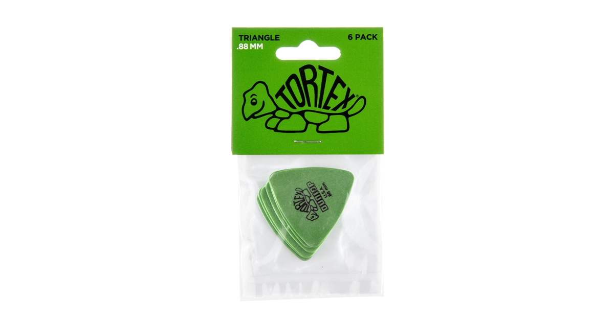 DUNLOP 431P TORTEX TRIANGLE GREEN .88 DUNLOP 431P TORTEX TRIANGLE GREEN .88