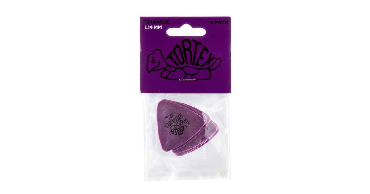 Dunlop 431P Tortex Triangle Purple 1.14