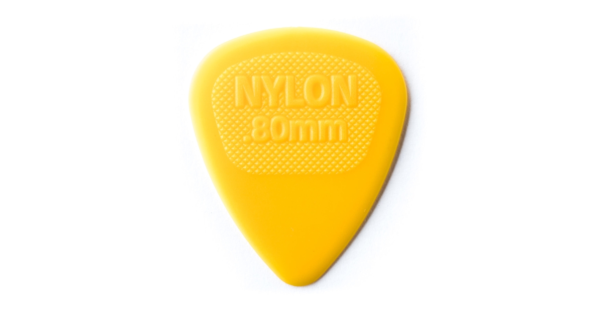 DUNLOP 443R.80 NYLON MIDI YELLOW .80MM DUNLOP 443R.80 NYLON MIDI YELLOW .80MM